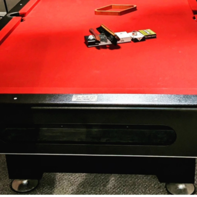Mr Billard 7' 3 slate red felt table w/ping pong table